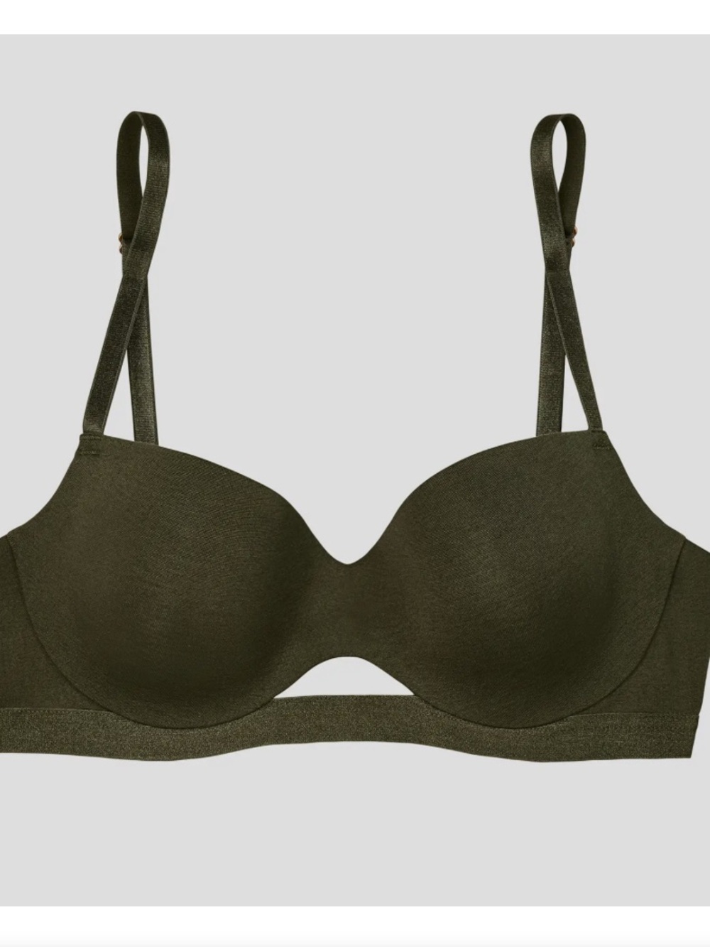 ThirdLove 24/7® Cotton T-Shirt Bra in Olive 🫒